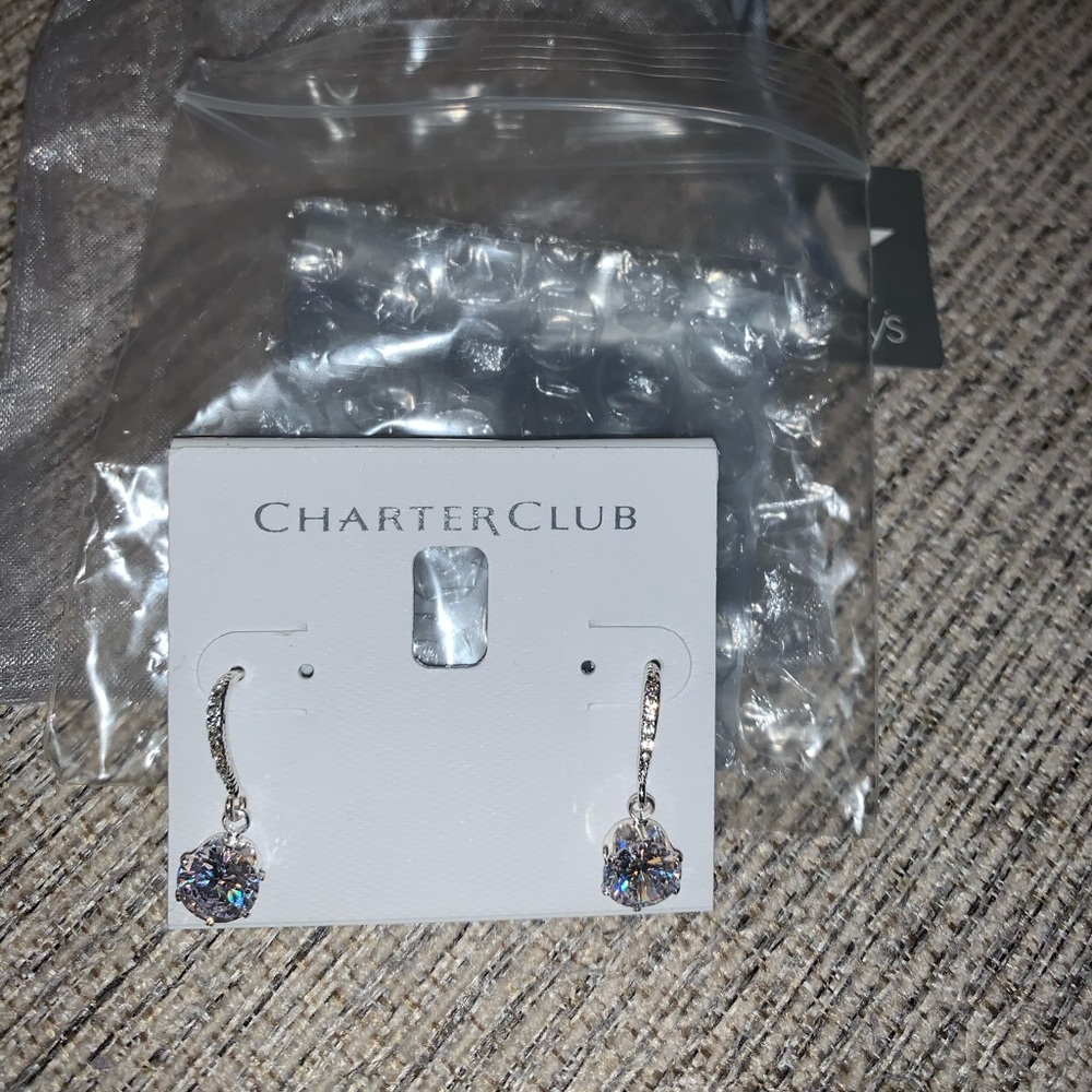 Charter club drop earrings
